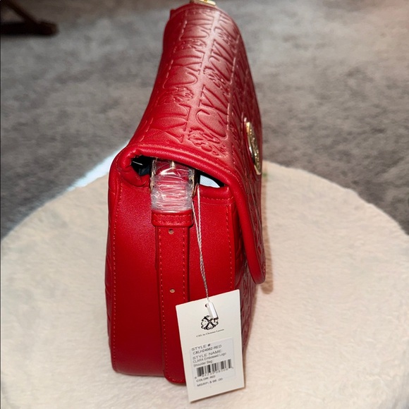 Christian Lacroix Red Embossed Crossbody Bag - Picture 5 of 7